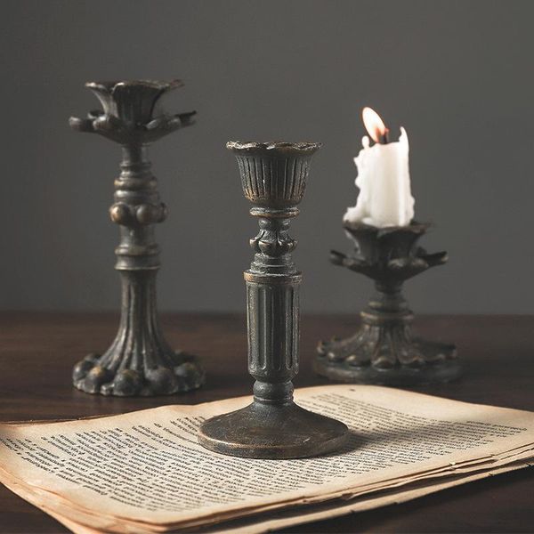 

decorative objects & figurines french classical candle holder resin decoration gift european retro nostalgic display technology