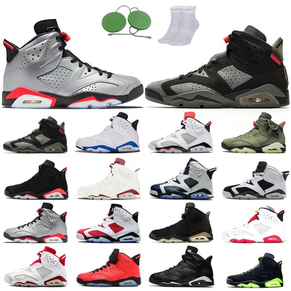 

6s man basketball shoes fashion colors white infared unc tinker olympic marron hare dmp carmine black cat angry bull cool trainers nice outd