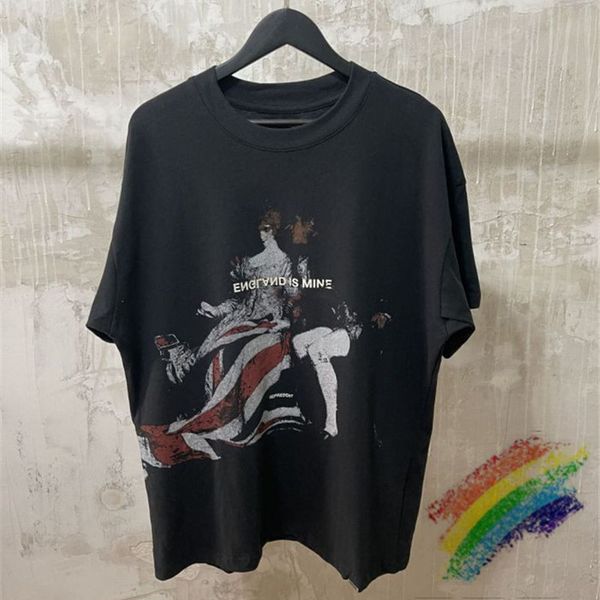 

men's t-shirts vintage represent women's 1:1 t-shirt streetwear oversized british girl poster street t-shirts, White;black