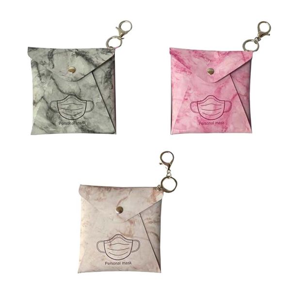 

storage bags snap mask bag with keychain lining face case holder waterproof portable environmental protection