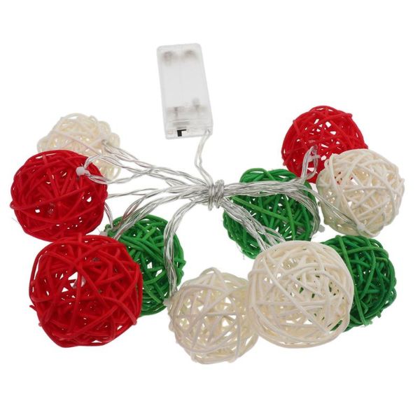 

christmas decorations rattan ball string fairy light chain for wedding xmas