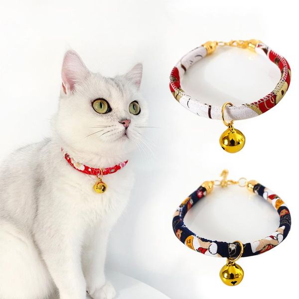 

cat collars & leads japanese kimono collar with bell breakaway kitten for kitty puppy pets adjustable pet fortune