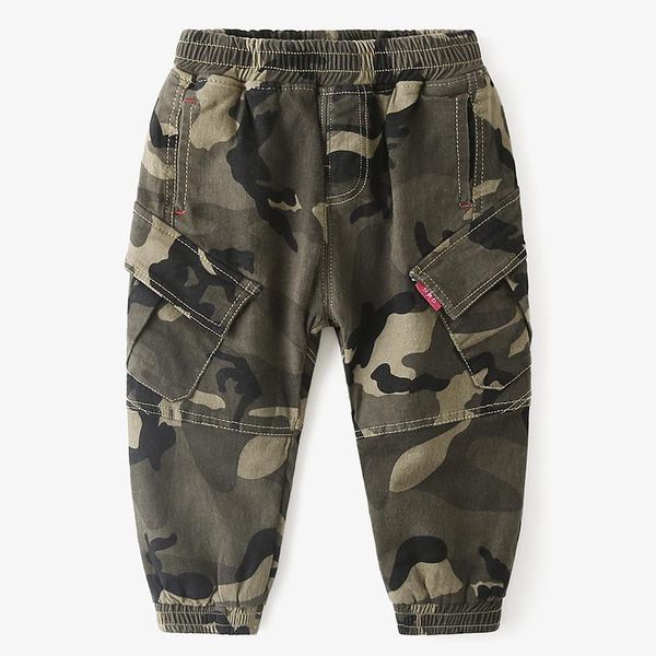

trousers baby boys camouflage pants 2021 autumn winter kids casual cargo toddler warm thick, Blue