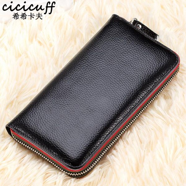 

wallets 2021 designer wallet purse genuine leather female long zipper women card holder clutch ladies, Red;black