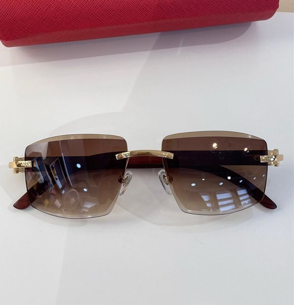 

man woman vintage eyeglasses frames wood sunglasses wood half rim plated santos numc210811-9a, White;black