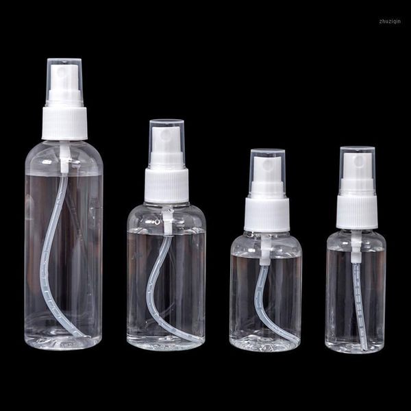 

4pcs transparent spray bottle bottles portable travel container storage & jars