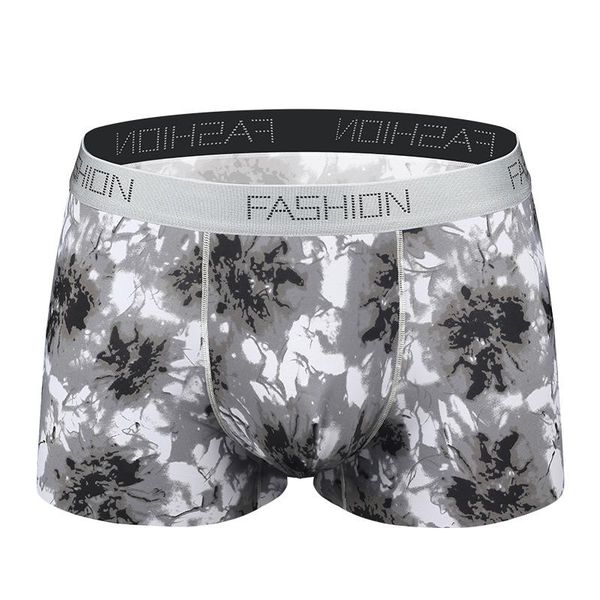 

underpants ice silk men underwear ultra-thin transparent boxer man seamless panties men's boxers elastic boxershorts pouch, Black;white