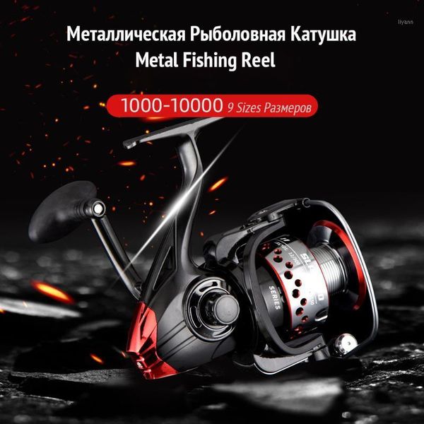 

1000-10000 metal spinning fishing reel ship for big raptor fishes lure equipment baitcasting long cast reels