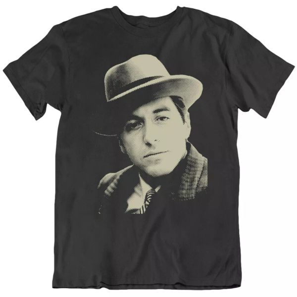 

michael corleone al pacino godfather t shirt, White;black