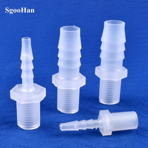 

watering equipments 5~200pcs g1/8 1/4 thread to 2.8~12mm pp pagoda direct connector aquarium tank air pump adapter irrigation system pipe ho