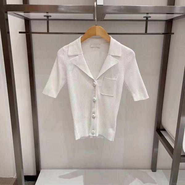 

women's t-shirt kb04901 fashion women & tees 2021 runway luxury european design party style t-shirts clothing, White