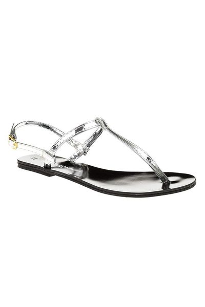 

sandals women's lame thong, Black
