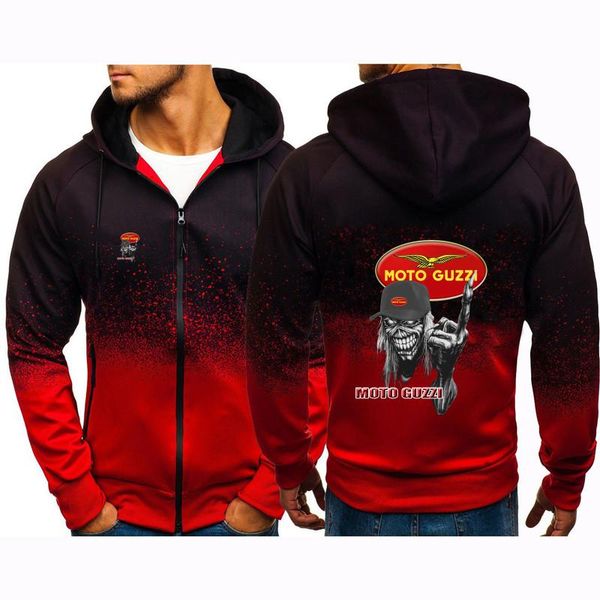 

men's hoodies & sweatshirts 2021 spring and autumn jacket hoodie moto guzzi logo fashion novel trend casual all-match, Black