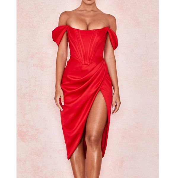 

casual dresses women bodycon party dress ladies off shoulder mid female v-neck high waist club vestidos, Black;gray