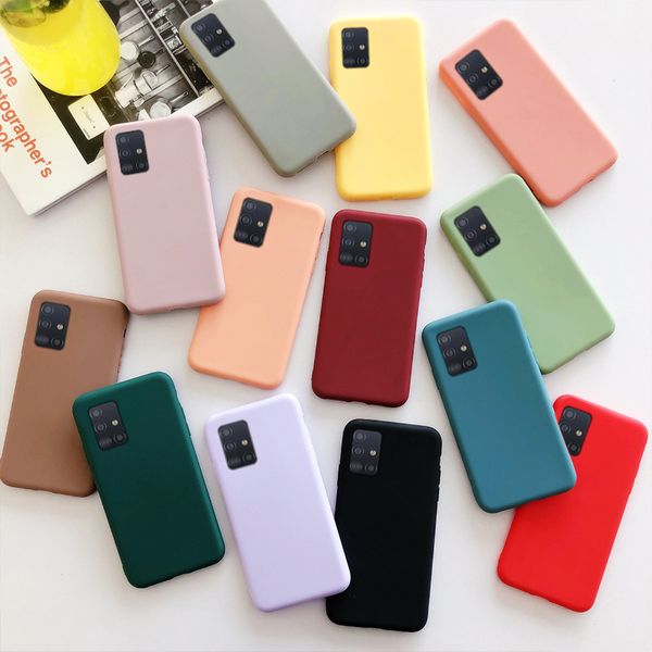 Coperchio protettivo TPU in silicone morbido per Samsung Galaxy S8 S9 Plus S10E S20 Lite S21FE S30 Pro Note 10 20 Ultra