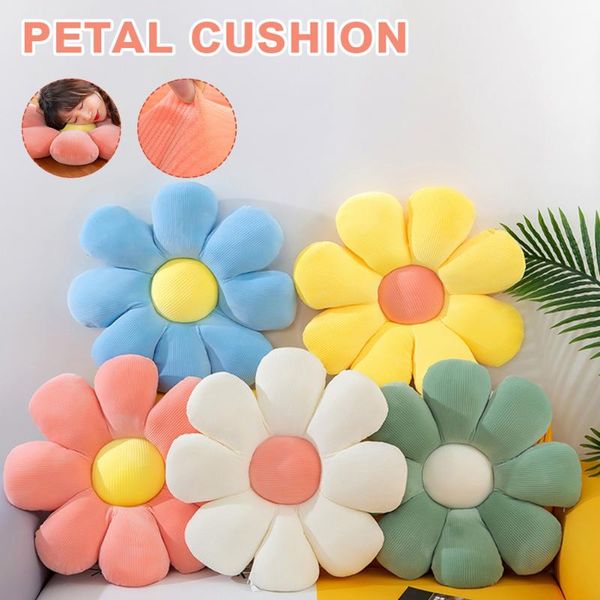

pillow daisy flower floor seating cushion plush stuffed stretch sofa tatami pillows living bedroom decor
