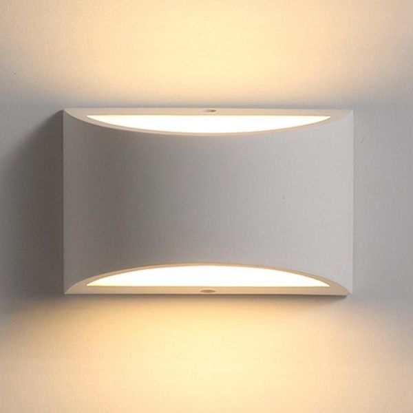 

wall lamp xd-led sconce up and down indoor light uplighter downlighter gypsum plaster lights with 5w g9 led bulb warm