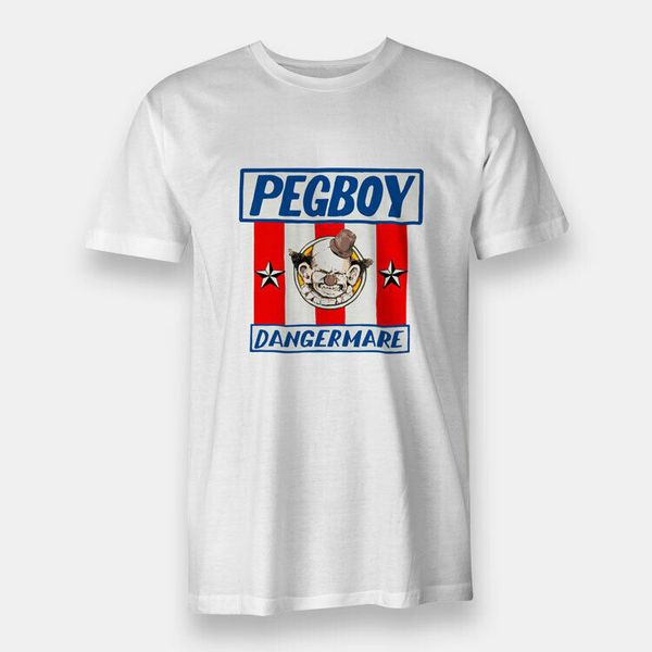 

pegboy dangermare indie men's t-shirt white, White;black
