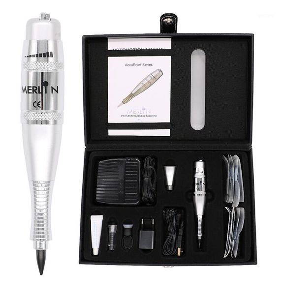 

permanent make up tattoo machine pen for eyebrows forever microblading kit with needles ink power supply1