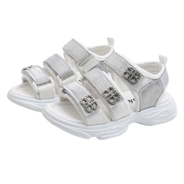 

elling designer summer kids beach shoes new leather slippers boys and girls non-slip sandals casual fashion seaside toddler classic luxury, Black