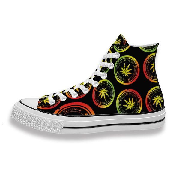 

custom printed cannabis leaf sneakers high mens womens running shoes skateboard diy trainers canvas casual shoe