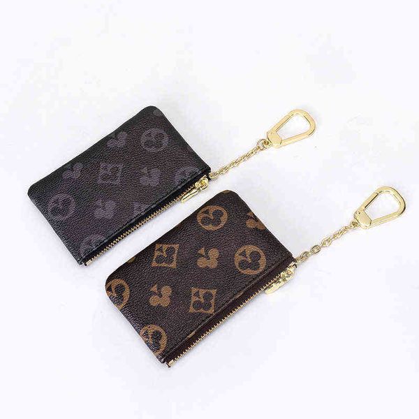 

2021 fashion printed handbag, versatile card, zero wallet, women's mini zipper bag, Red;blue