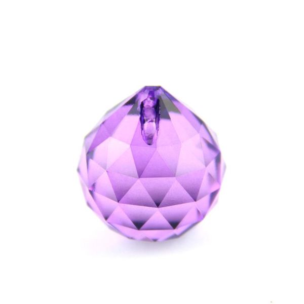 

violet 15pcs/lot, 40mm 100% quality d k9 mc crystal faceted balls chandelier pendant
