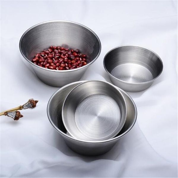 

stainless bowl soy sauce dish dessert kitchen small dip rray seasoning two size for choose bowls