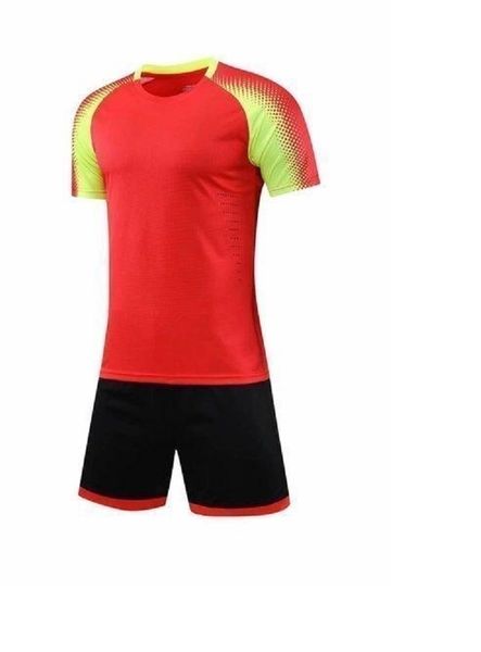

blank soccer jersey uniform personalized team shirts with shorts-printed design name and number 119278, Black;red