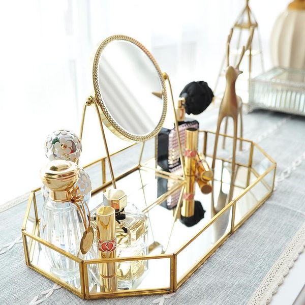 

golden dressing mirror princess net red beauty to send girlfriend gift mirrors