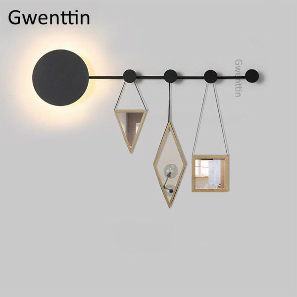 

wall lamp modern cloakroom lamps led moon nordic sconce light fixtures bedroom bedside bathroom luminaire home loft decor