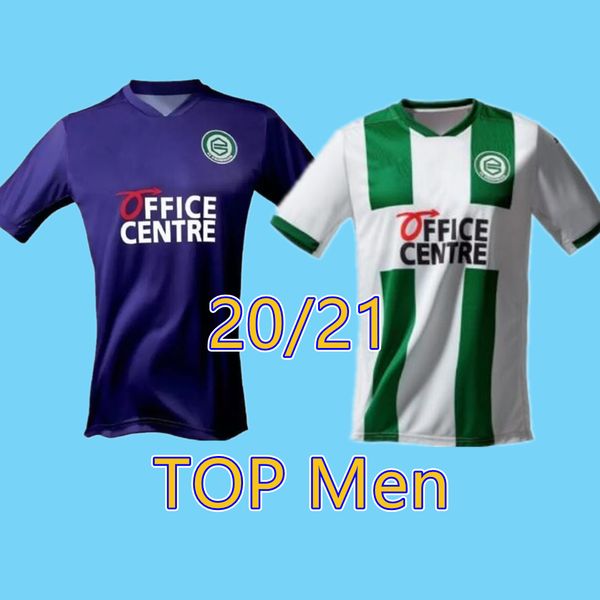 

2020 fc groningen soccer jerseys home away kit groningen robben football shirt 20 21 daishawn redan soccer uniform maillot de groningen, Black;yellow