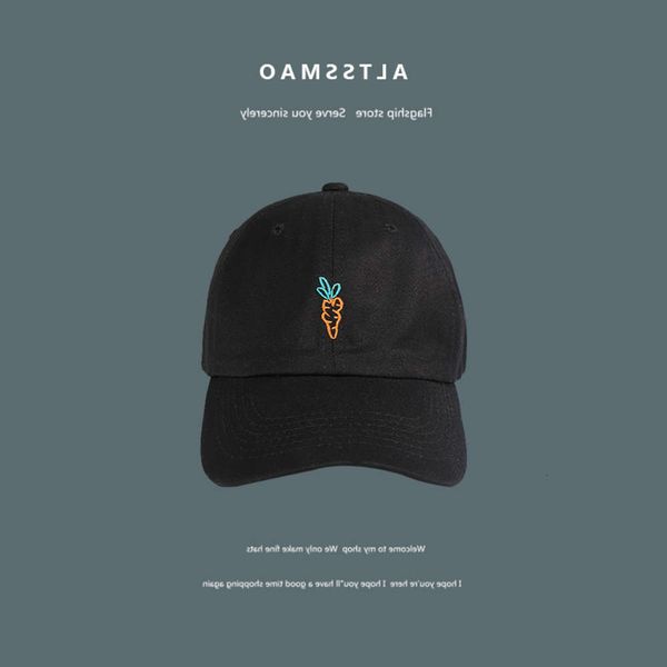 

ball caps fashion brand carrots baseball men's hip-hop niche versatile korean cap women's summer star, Blue;gray
