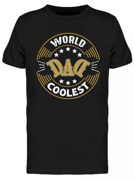 

world coolest dad tee men's -image by shutterstock, White;black