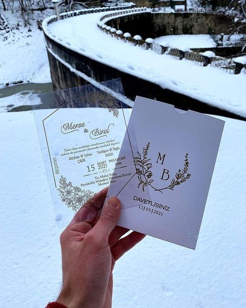 

pcs transparent wedding invitations stylish and beautiful greeting cards