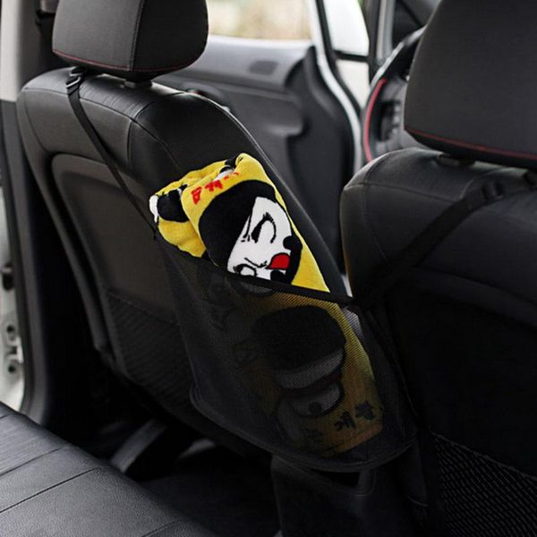 

car organizer net pocket handbag holder front seat storage easily installation personal elements for cargo tissue
