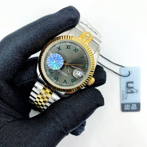 

mens watch automatic women quartz watchs gold dail 2813 movement luminous sapphire waterproof wristwatches 904l stainless steel luxury, Slivery;brown