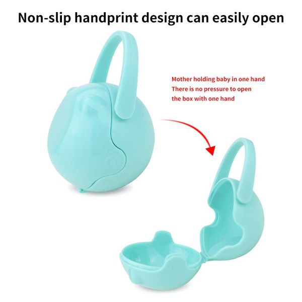 

pacifiers# kids baby pacifier storage box soother case adorable nipple organizer travel holder snack container