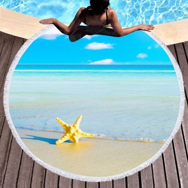 

towel beach print rug blanket summer cool bikini shawl tassel bohemia mats yoga mat home textile
