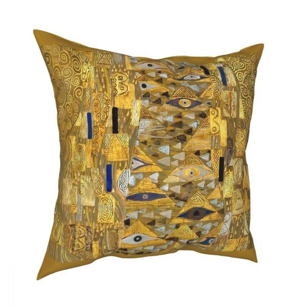 

cushion/decorative pillow gustav klimt portrait of adele bloch-bauer throw cover decorative customized pillowcase