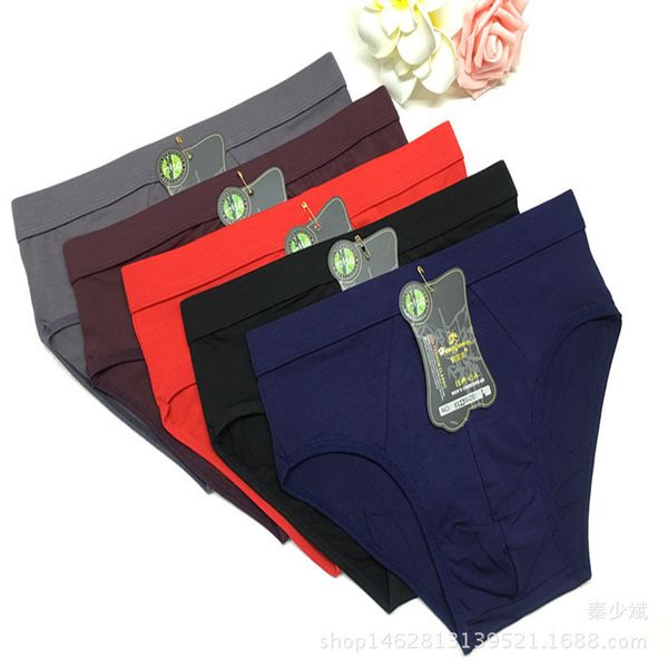 

bamboo fiber modal underwear summer solid color men's briefs, Black;white