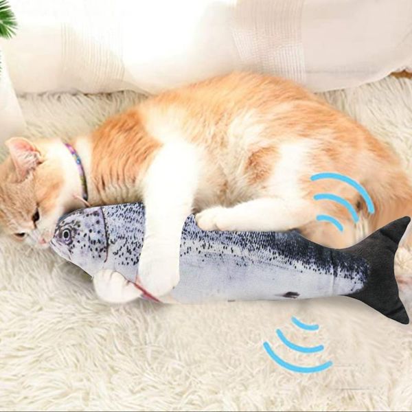 

cat toys electric usb charging pet toy interactive simulation fish funny for cats biting chewing kicking