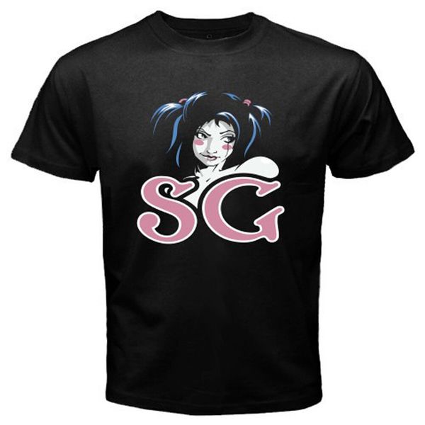

New SUICIDE GIRLS Anime Pink Logo Mens Black T-Shirt Size S-3XL, White;black