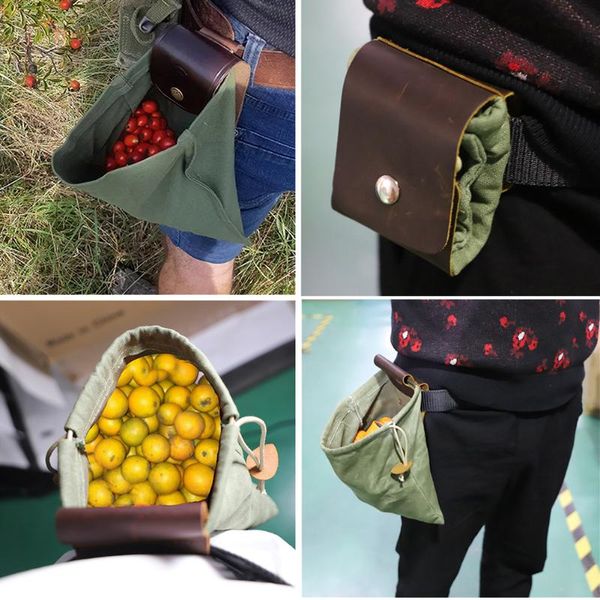 

orchard outing fruit picking bag vegetable harvest garden camping outdoor foraging packs jungle storage pouch bags