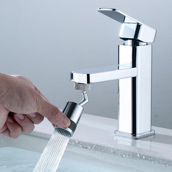 

kitchen faucets rotary faucet, 720 degree anti slip double outlet, splash, detachable cleaning