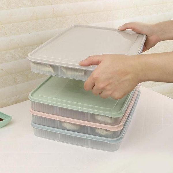 

storage bottles & jars fresh box 21 grid kitchen plastic sub-frame dumpling tray refrigerator organizing
