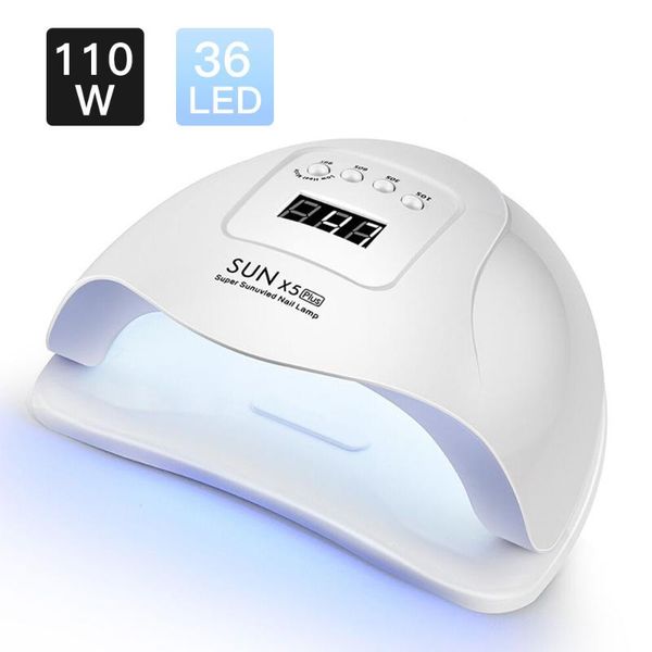 

led nail lamp 36 uds dry polish 30s / 60s 90s automatic sensing tool dryers