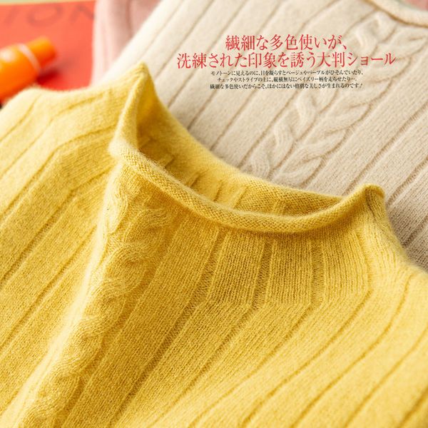 

women's sweaters spring knit women pullovers vintage chic turtleneck long sleeve basic solid casual all-match dbo5, White;black