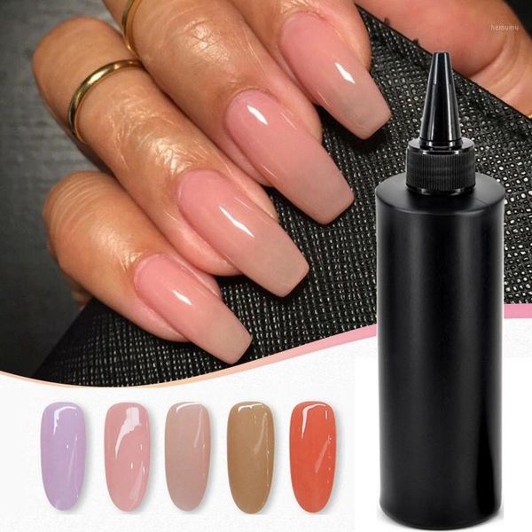 

camouflage rubber base gel 250ml semipermanente polish natural nude pink purple color silicone no need coat1, Red;pink