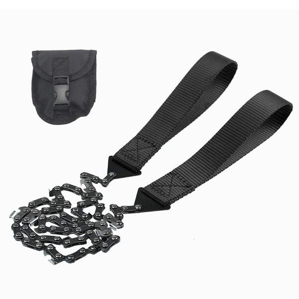 

portable survival chain saw emergency electric wood cutting tool outdoor camping hiking garden logging hand with bag tools